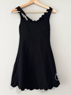 Marysia Black Scallop Trim One Piece Swimwear Bathing Suit Dress